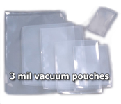 3 mill vacuum pouches